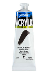 DERIVAN ACRYLIC 75ML CARBON BLACK