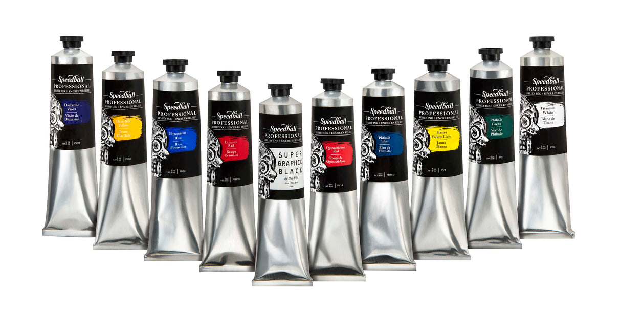 SPEEDBALL PRO RELIEF INK 8oz TIT WHITE