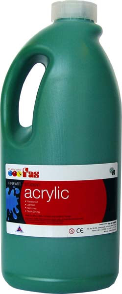 FAS STUDENT ACRYLIC 2LTR GREEN DEEP