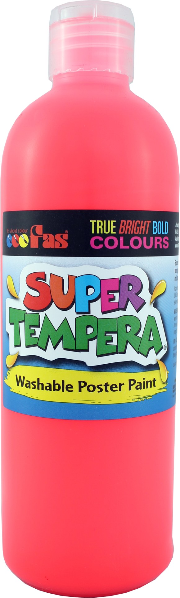 FAS SUPER TEMPERA 250ml FLUO RED