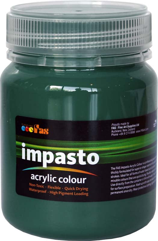 FAS IMPASTO ACRYLIC 250ml GREEN DEEP