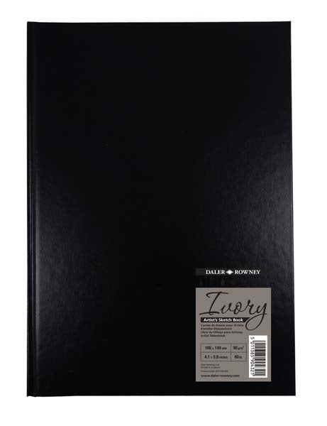 BLACK HARDBACK SKETCH BOOK A6