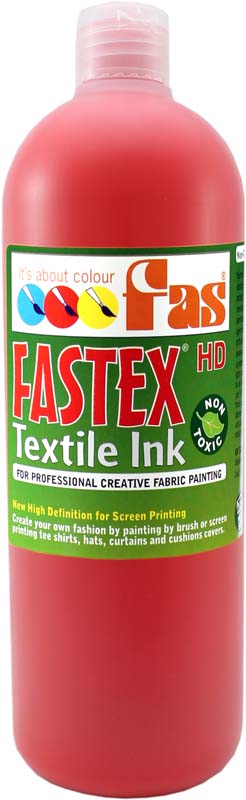 FAS TEXTILE INK 1LTR BRILLIANT RED