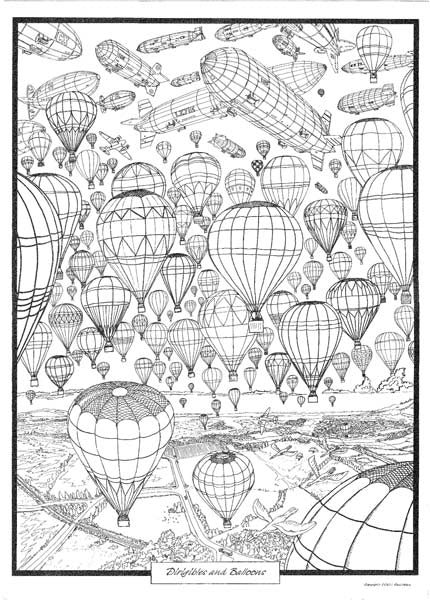 COOL ART DOODLE POSTER BALLOONS