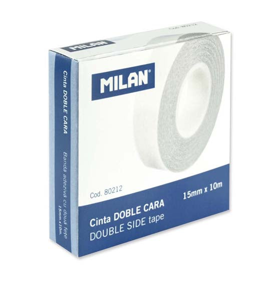 Milan Double Sided Tape 15mm x 10M