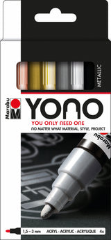 MARABU YONO SET 4 BULLET METALLIC