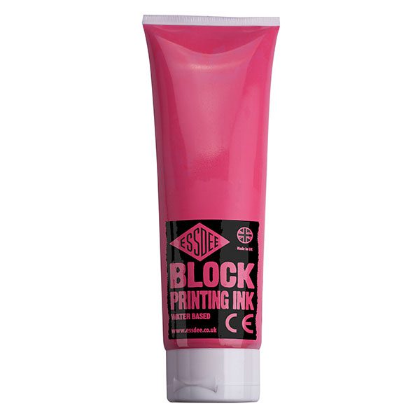 ESSDEE BLOCK PRINT INK 300ml FLUO RED