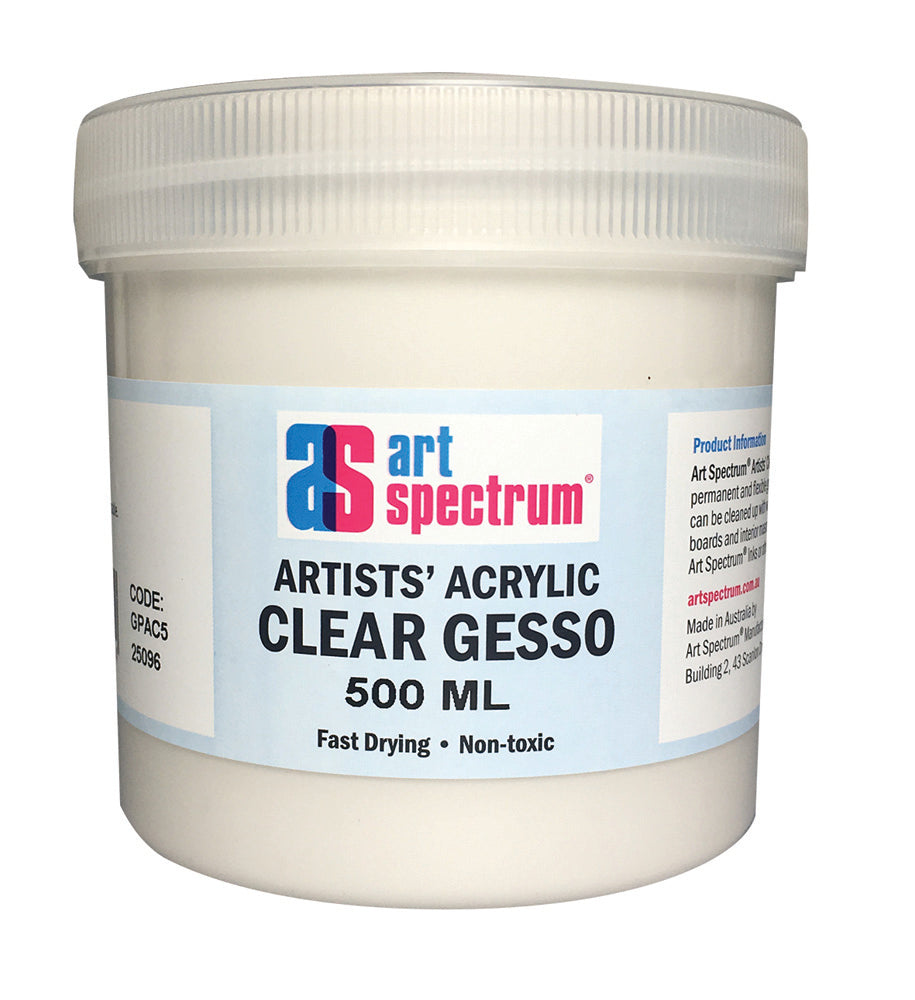 AS ARTISTS GESSO 500ML CLEAR (MATT)