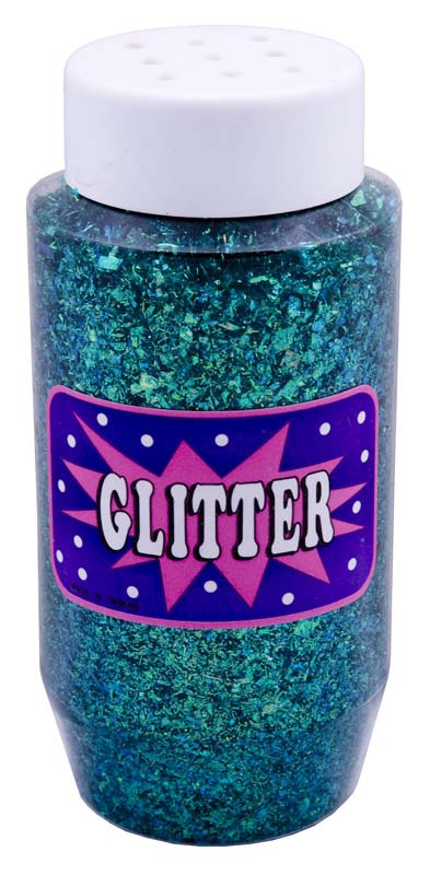 CONFETTI GLITTER 250ml JAR GREEN