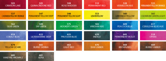 PWC EF WATERCOLOR 15ML 32 COLOR SET