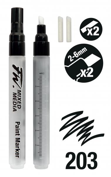 FW MIXED MEDIA MARKER SET MED CHSL 2-6mm