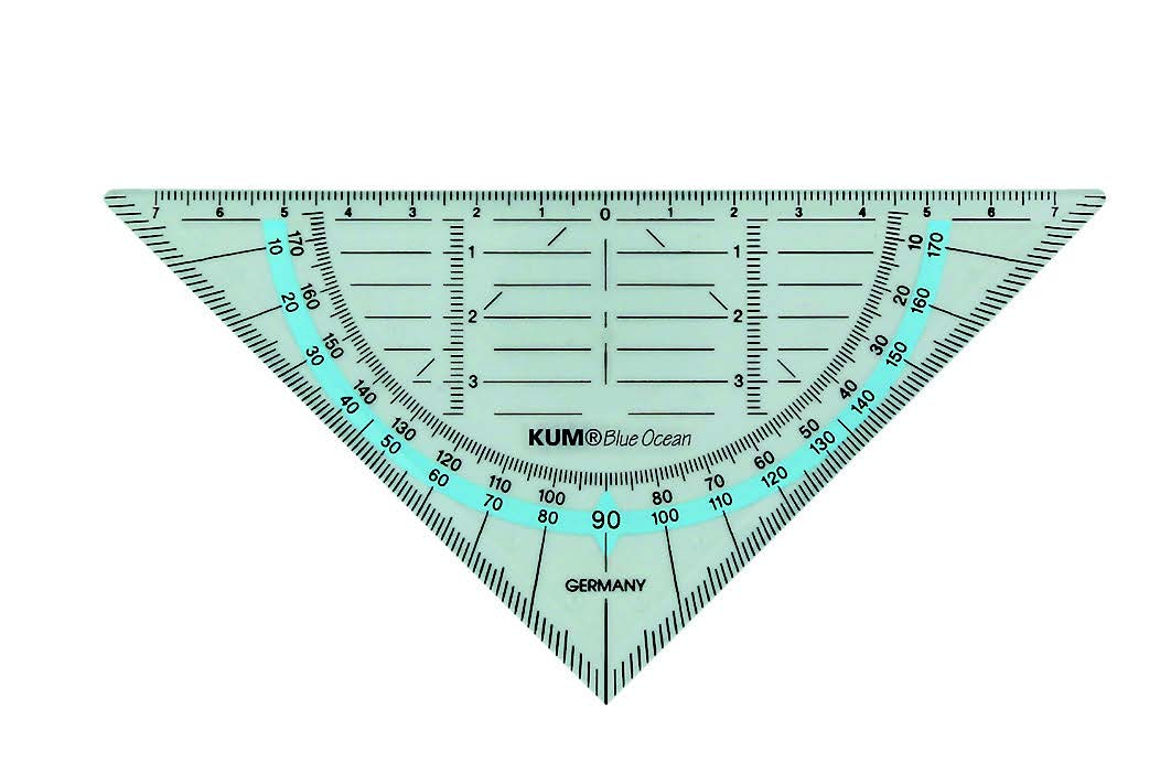 KUM BLUE OCEAN 262 TRIAN/PROTRACTOR (20)