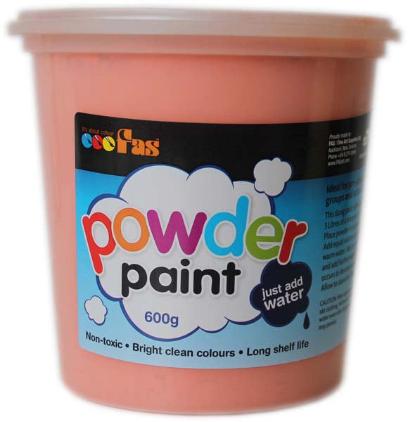 FAS SCHOOL TEMPERA POWDER 600gm ORANGE