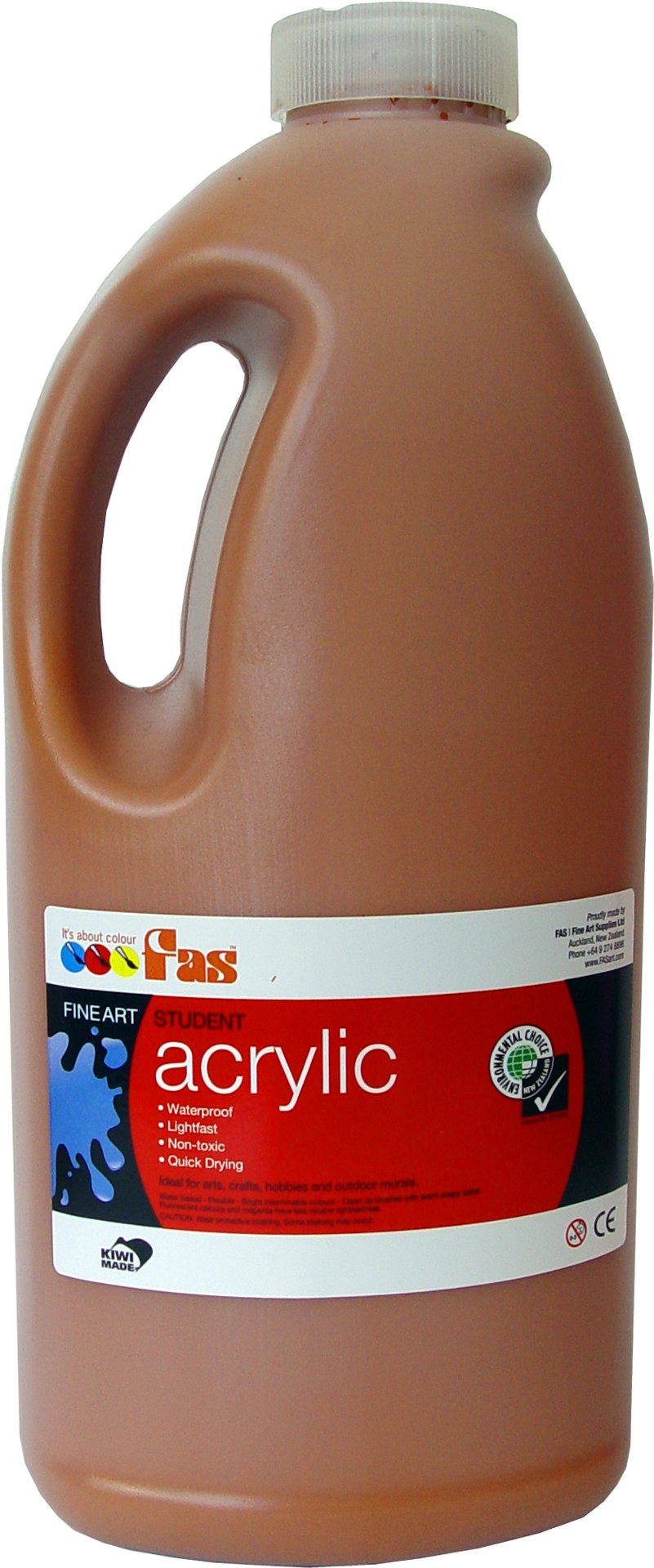 FAS STUDENT ACRYLIC 2LTR GOLD OXIDE (O)