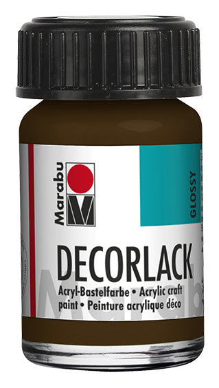 MARABU DECORLACK 15ml 045 DARK BROWN