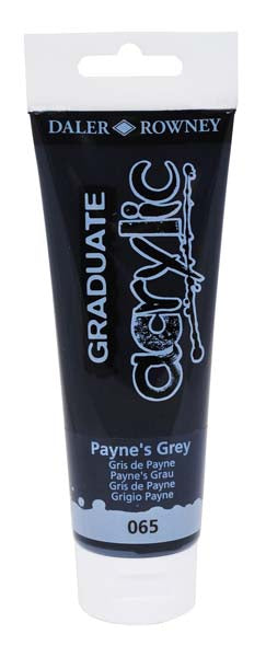 D-R GRADUATE ACRYLIC 120ml PAYNES GREY