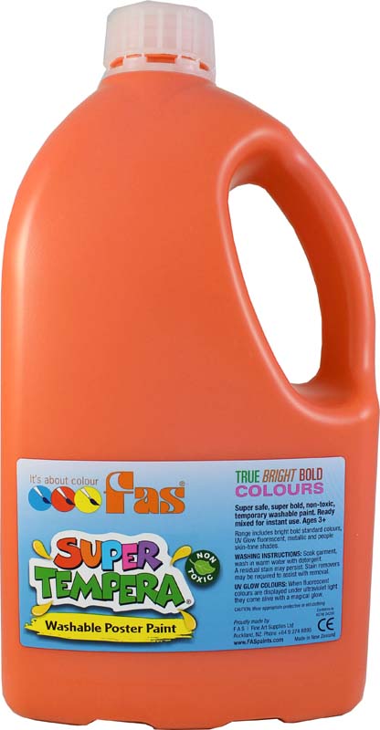 FAS SUPER TEMPERA 2LTR ORANGE