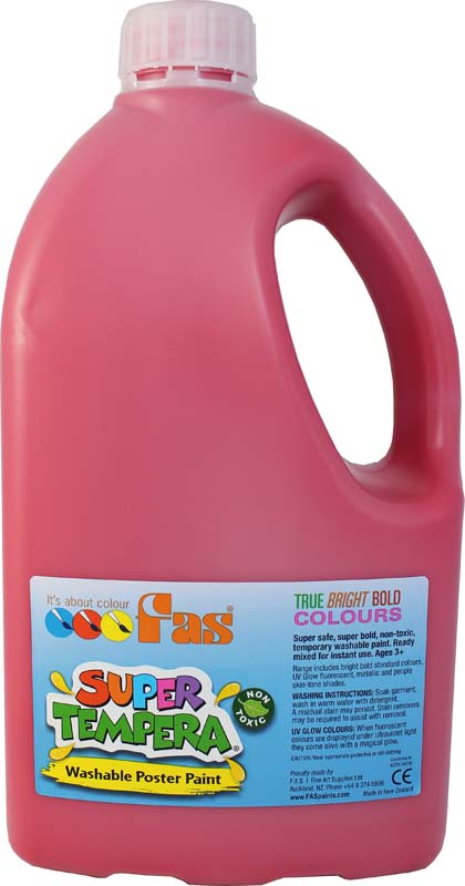 FAS SUPER TEMPERA 2LTR CRIMSON