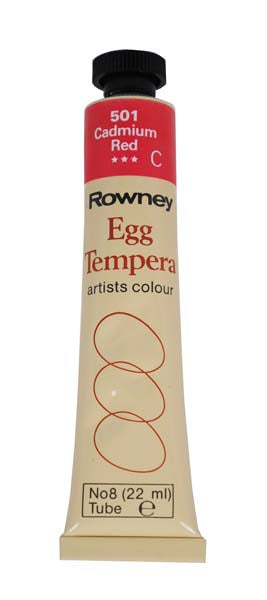 ROWN EGG TEMPERA 22ml CADMIUM RED