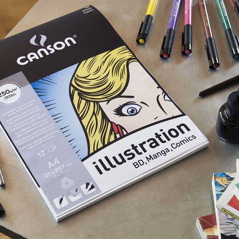 CANSON ILLUS MANGA PAD A3 250G (12SH)