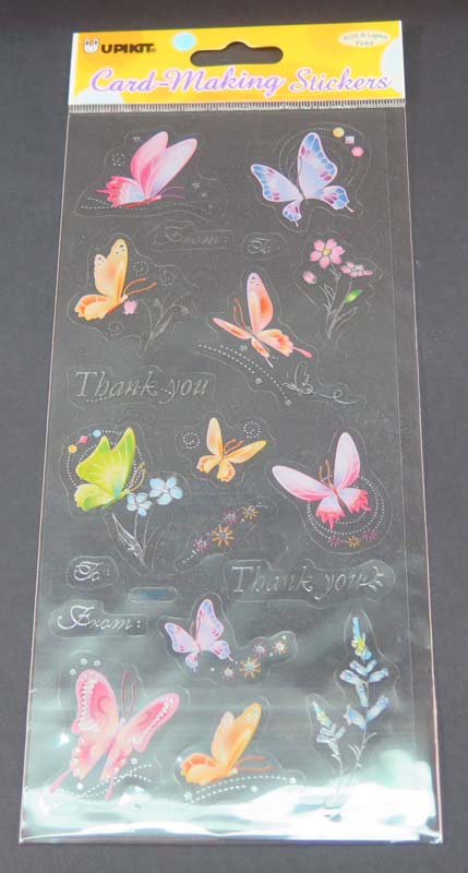 CARD MAKING STICKER - Thank you