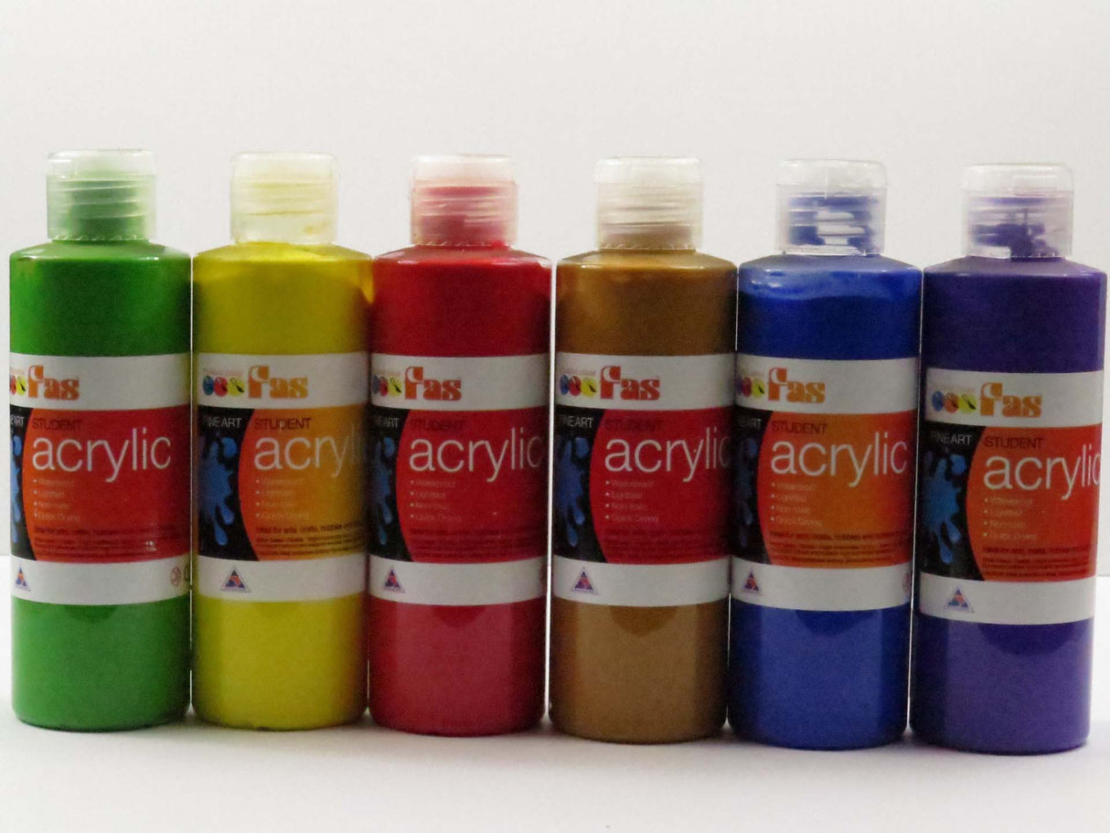 FAS STUDENT ACRYLIC 250ML BURNT UMBER