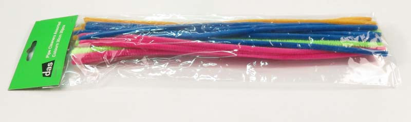 PIPE CLEANERS ASSORTED COLOURS 30cm 30pc