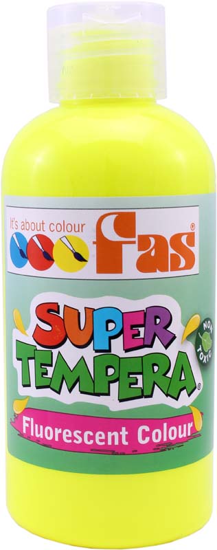 FAS SUPER TEMPERA 250ml FLUO YELLOW