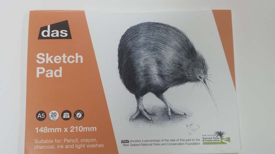 DAS SKETCH PAD (KIWI) 20sht 110gsm A5