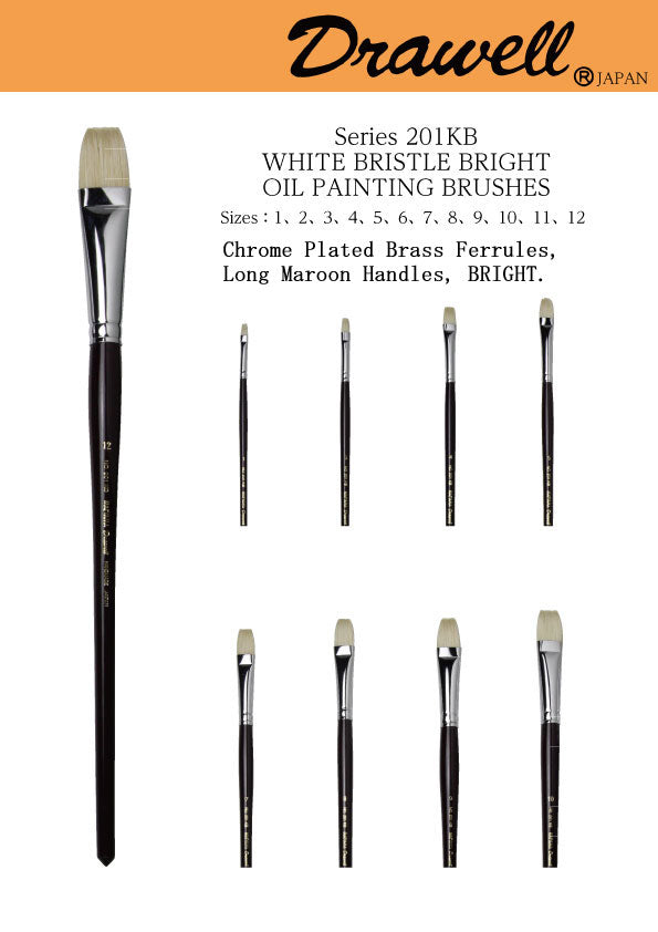 DRAWELL S201KB BRISTLE BRIGHT #1