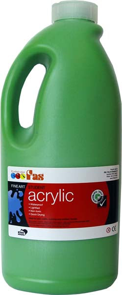 FAS STUDENT ACRYLIC 2LTR GREEN LIGHT