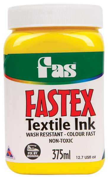 FAS TEXTILE INK 375ML YELLOW