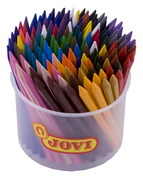 JOVI PLASTIC CRAYON JAR 144