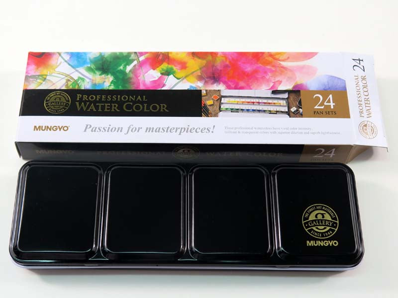 MUNGYO WATERCOLOUR 24 HALF PAN SET