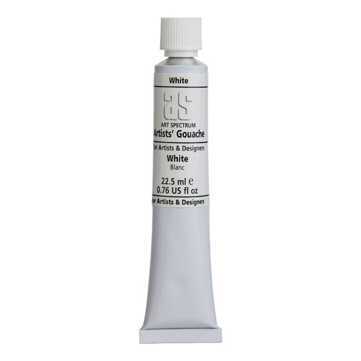 AS GOUACHE 22 5ML WHITE