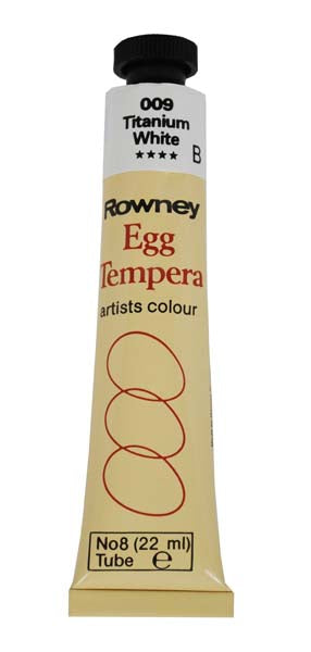 ROWN EGG TEMPERA 22ml TITANIUM WHITE