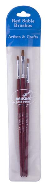 25-V BRUSH SET SABLE BRIGHT