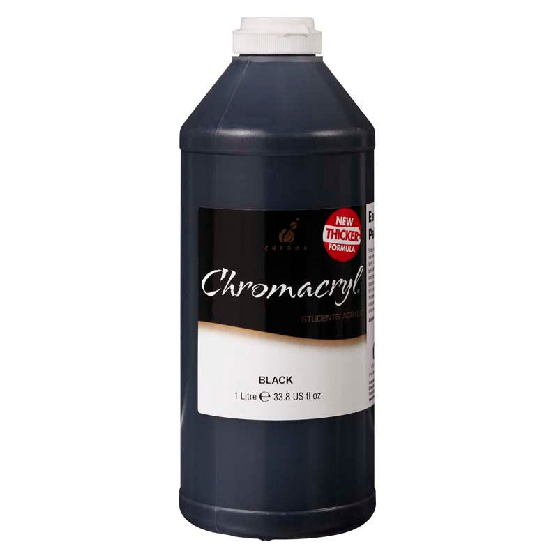 CHROMACRYL 1Lit BLACK