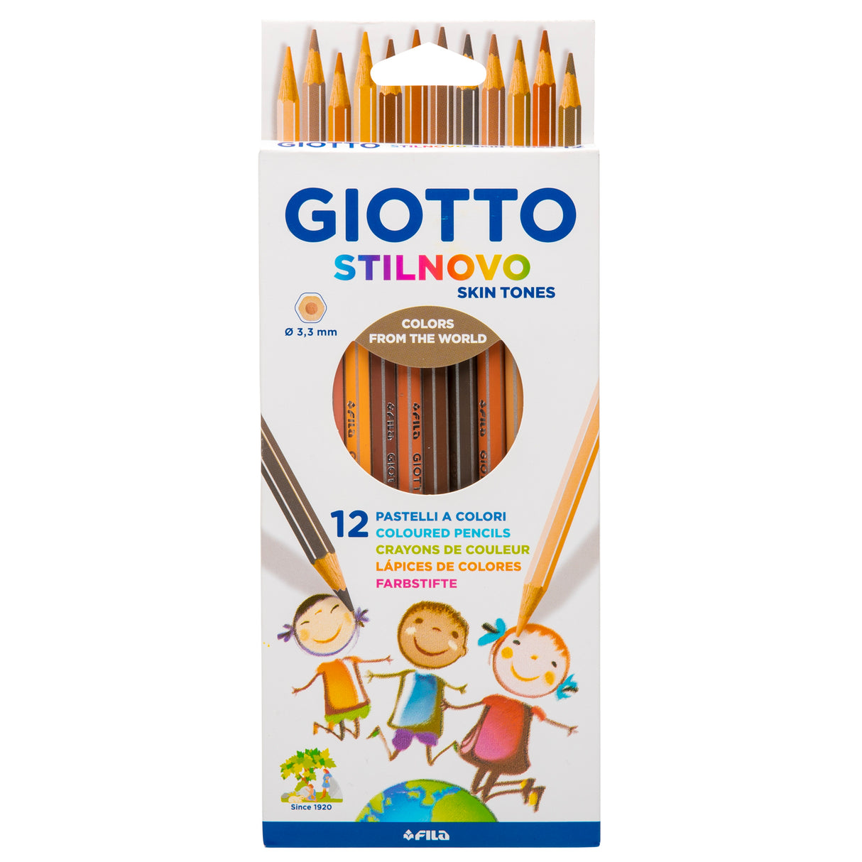 GIOTTO STILNOVO PENCILS SKIN TONES SET12