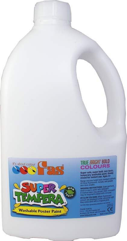 FAS SUPER TEMPERA 2LTR WHITE