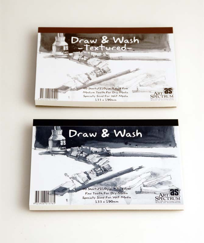 AS DRAW & WASH PAD TEXT 340X475 (20SHT)