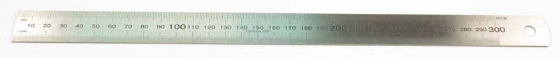 S/STEEL RULER 30cm METRIC