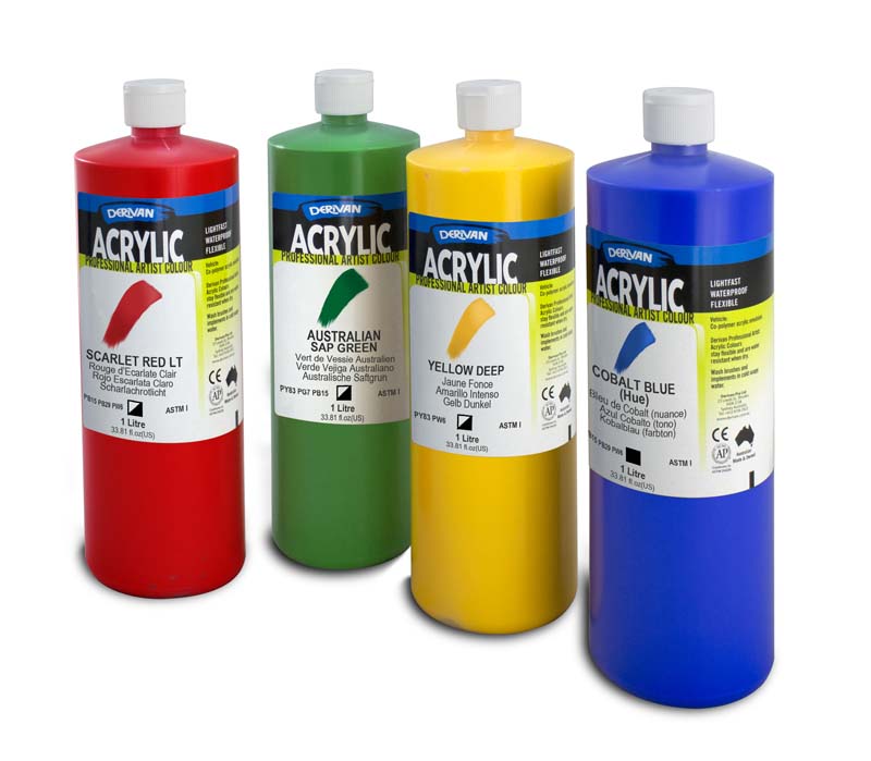 DERIVAN ACRYLIC 1L PHTHALO GREEN