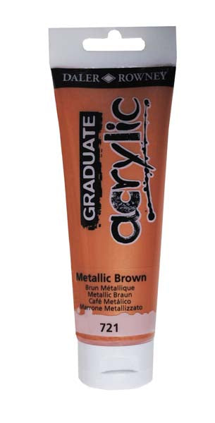 D-R GRADUATE ACRYLIC 120ml METALLIC BROW