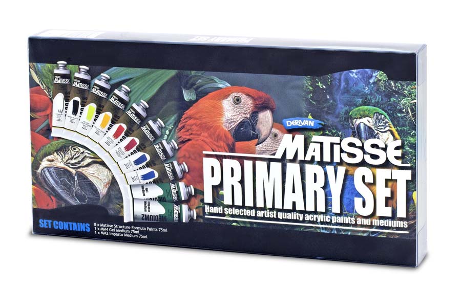 MATISSE SET PRIMARY COLOURS 10X75ML