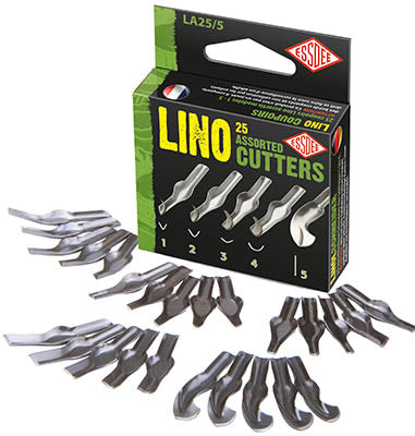 25 ASSTD LINO CUTTERS 1-5