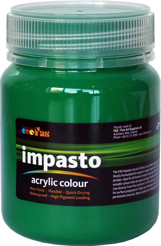 FAS IMPASTO ACRYLIC 250ml GREEN DARK