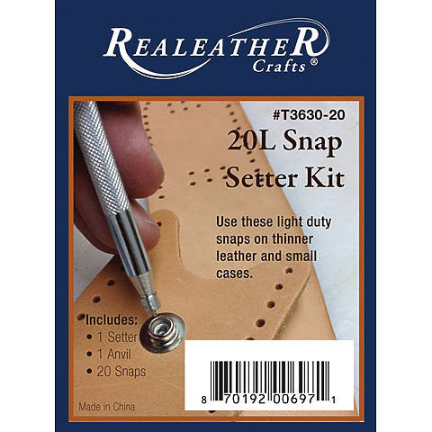 REAL LEATHER 20L SNAP SETTER KIT