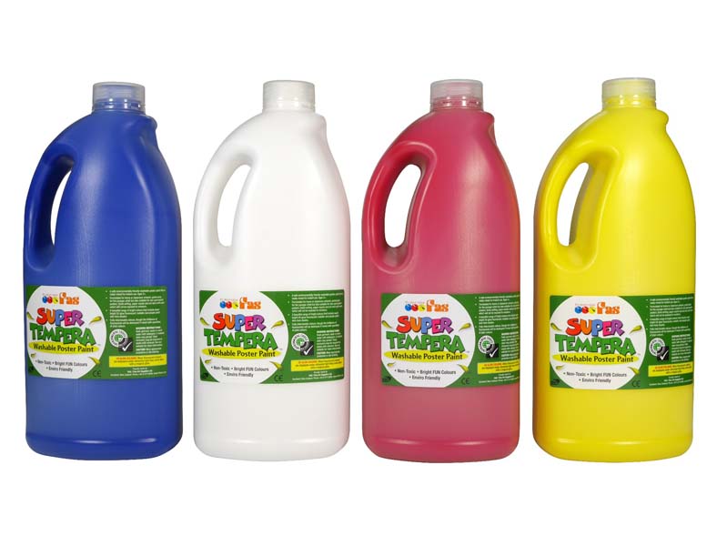 FAS SUPER TEMPERA 2LTR FLUO GREEN