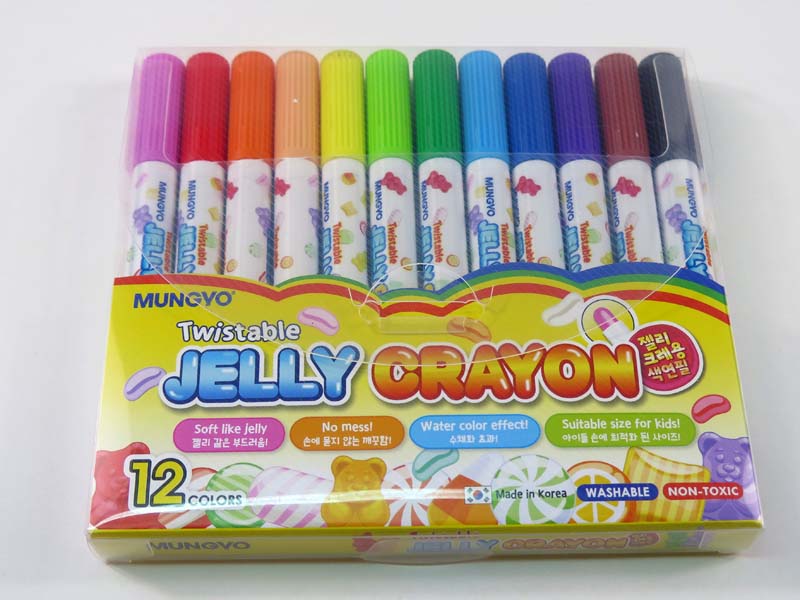 MUNGYO JELLY CRAYONS 12s